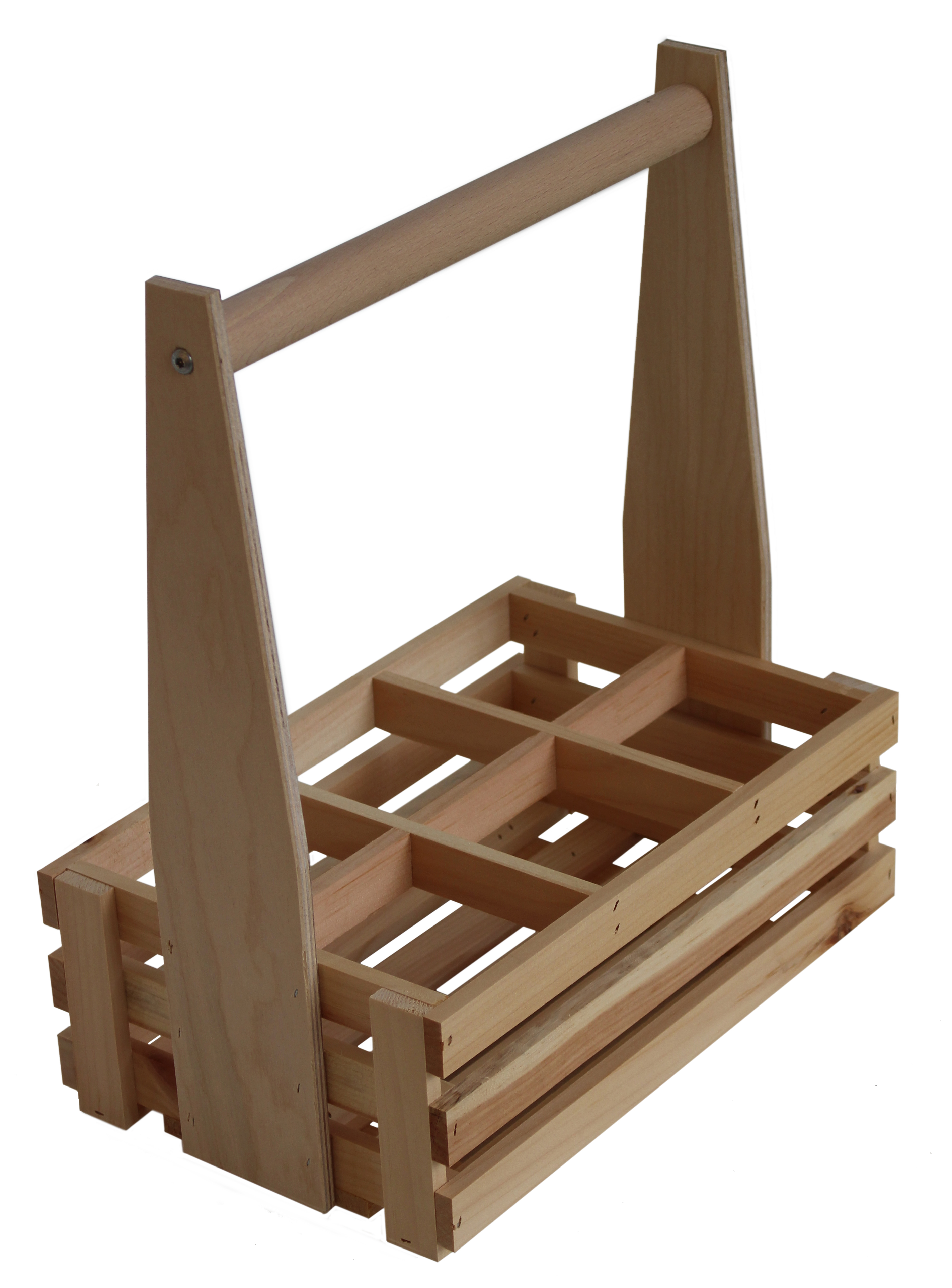 Holz Flaschenträger 6er